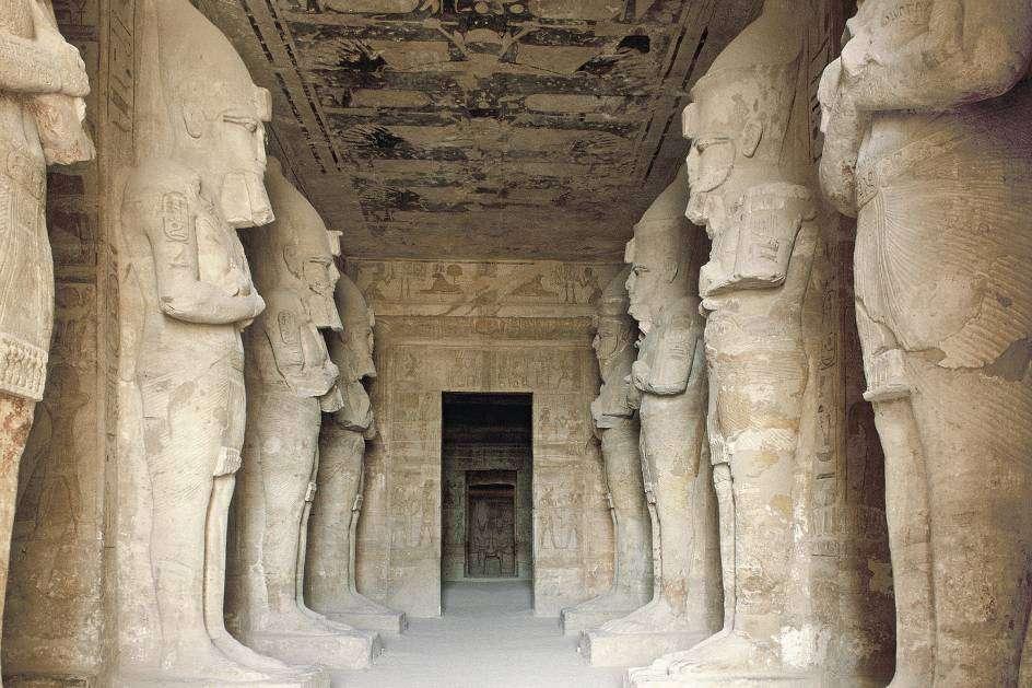 Title: Interior Temple of Ramses II, Abu Simbel.