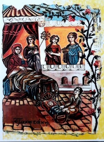 Ειρήνη Tαχατάκη, Η Γέννηση της Αρετούσας Στην πρόσφατη έκδοση με τίτλο Ζωγραφικές Αναφορές, η Ειρήνη Ταχατάκη