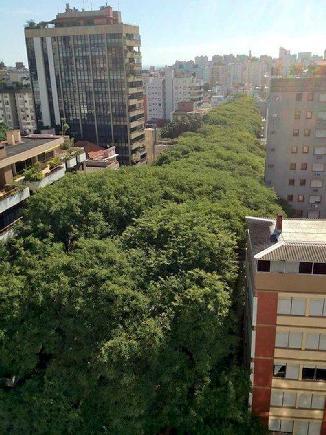 Κεφάλαιο 1ο Εικόνες 1.32, 1.33: Φυτεμένος δρόμος, Porto Alegre, Βραζιλία [INT-1] Βελτίωση της θερμικής άνεσης.