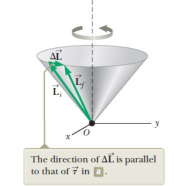 Άκαμπτο σώμα σελ. 8 / 4 Η γωνιακή ταχύτητα μετάπτωσης Ω μπορεί να υπολογιστεί εύκολα. Σε χρόνο dt ο άξονας του γυροσκοπίου περιστρέφεται κατά γωνία dφ.