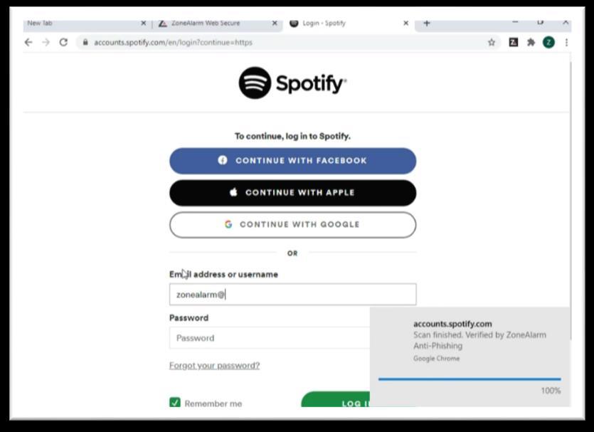 Τώρα ας δούμε ένα παράδειγμα phishing επίθεσης την οποία ο χρήστης αντιμετωπίζει κάνοντας πλοήγηση σε μια παραπλανητική