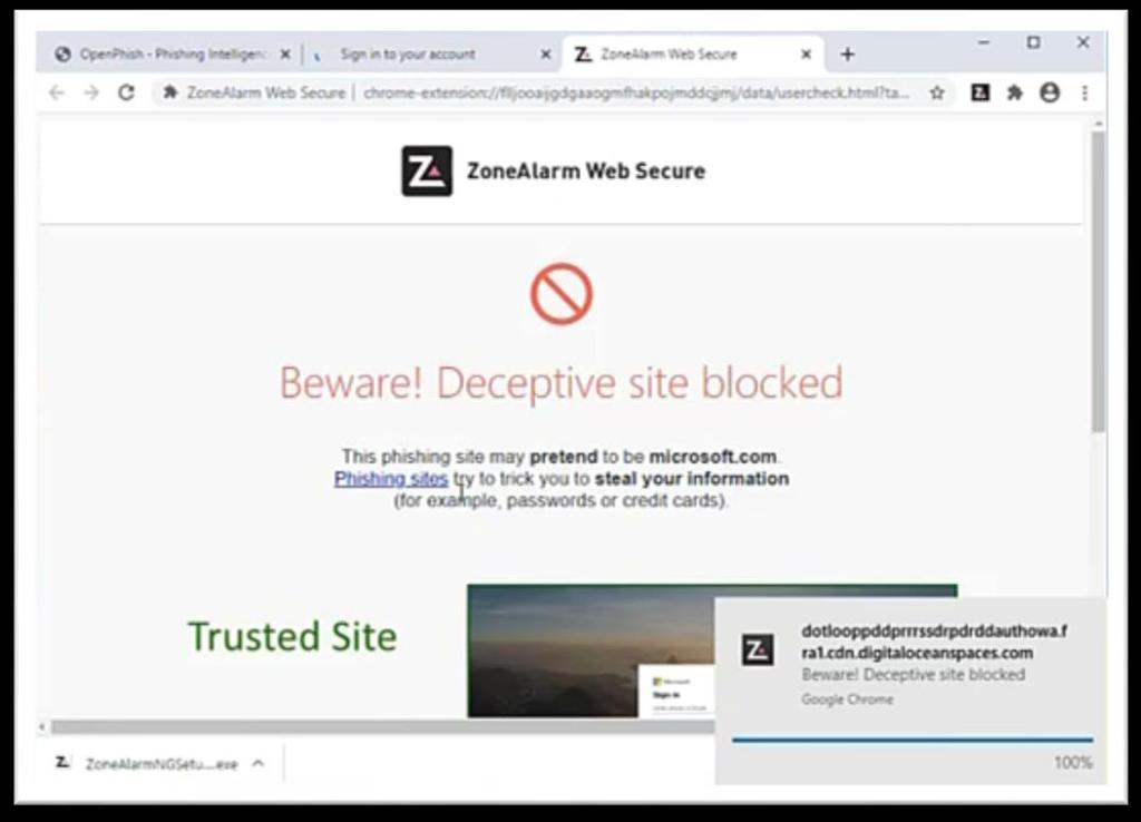 Το ZoneAlarm θα