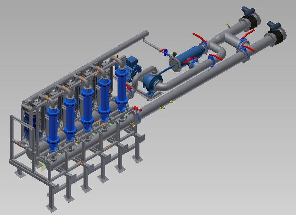 Erma First Ballast Water Treatment System Περιγραφή συστήματος Το σύστημα επεξεργασίας έρματος Erma First BWTS χρησιμοποιεί ένα προηγμένο σύστημα διαχωρισμού με φίλτρα και υδροκυκλώνες, κατά τη