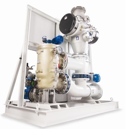Hyde Guardian TM Ballast Water Treatment System Περιγραφή συστήματος Κατά τον ερματισμό, το νερό αρχικά φιλτράρεται για να απομακρυνθούν οι οργανισμοί και τα σωματίδια μεγαλύτερα των 50μm και με
