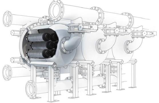 CleanBallast Water Treatment System Περιγραφή συστήματος Το σύστημα αυτό περιλαμβάνει δύο κύριες μονάδες λειτουργίας: τον μηχανικό διαχωρισμό (φιλτράρισμα) και την απολύμανση μέσω της διαδικασίας