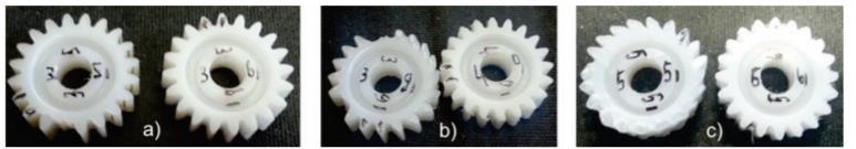 παραμόρφωση. Παρατηρήθηκε ότι οι S-gears έχουν μικρότερο σφάλμα μετάδοσης, χάρη στο ότι οι οδόντες έχουν μεγαλύτερο πάχος στον πόδα.