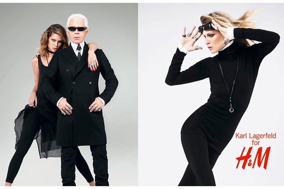 Εικόνα 3. Ο Karl Lagerfeld ήταν ο πρώτος σχεδιαστής μόδας που συνεργάστηκε με το brand H&M (Πηγή: www.harpersbazaar.