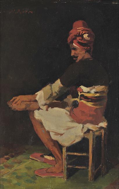 Νικηφόρος Λύτρας Ζεϊμπέκης μετά το 1873, λάδι σε ξύλο,