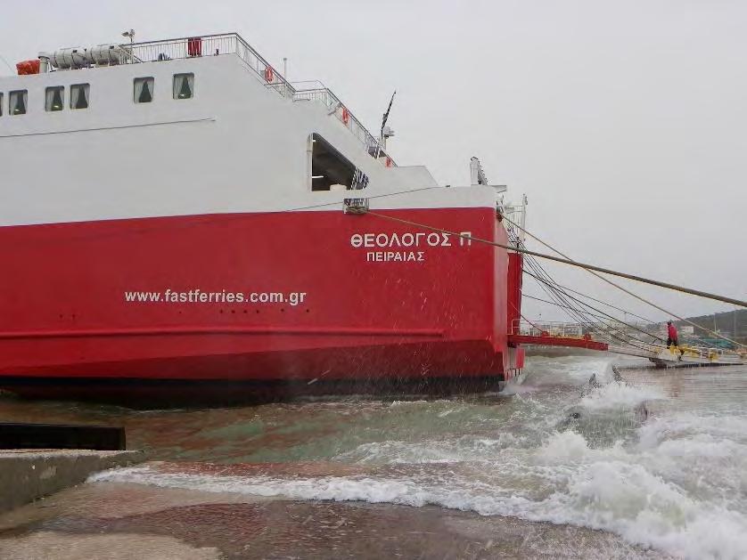 Οι περισσότεροι από τους λιμένες της ακτοπλοϊας σχεδιάστηκαν για πολύ μικρότερα πλοία από αυτά που προσεγγίζουν σήμερα.