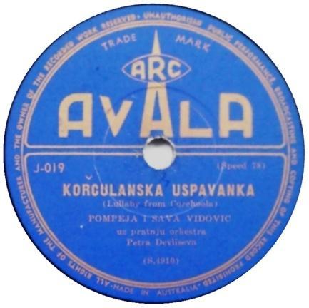 J-008 STO PITAS ZA SUTRADAN / FS 596/ VOJISLAV MATIJEVIC 1954 J-012 CARAVAN / DALMATINKO