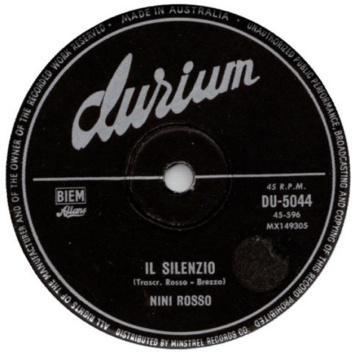 DURIUM ITALIAN ARTISTS LABEL. RELEASED IN AUSTRALIA THROUGH EUROPA RECORDS (1957 1958), MINSTREL RECORDS CO. (1958 1960 AND 1964 1967) AND FESTIVAL RECORDS 1969 1970.