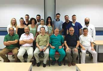 Εικ. 4 Εκπαιδευτές του workshop: διακρίνονται εξ αριστερών προς τα δεξιά οι Σκουλάκης Χαράλαμπος, Μαρουδιάς Νικόλαος, Γιωτάκης Ιωάννης, Δανιηλίδης Βασίλειος, Γεωργάλας Χρήστος, Καστανιουδάκης