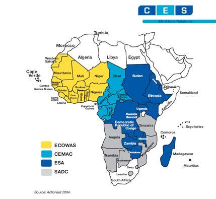 113 ΧΑΡΤΗΣ 13: Οι Ζώνες των Οικονομικών Εταιρικών Συμφωνιών στην Αφρική Πολλοί επιστήμονες και μεγάλος αριθμός αναπτυξιακών ΜΚΟ υποστήριξαν ότι οι EPAs θα είχαν αρνητικές επιπτώσεις στις αφρικανικές