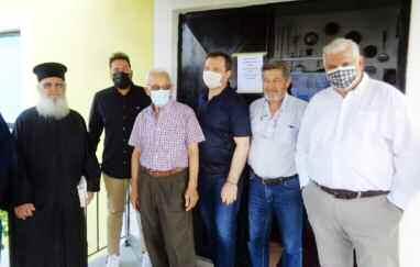 Οι πρόεδροι των τοπικών κοινοτήτων Ασπροκκλησιάς, Αγιοφύλλου, Αχλαδέας και οι πρόεδροι