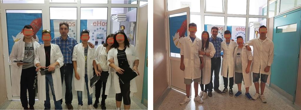καρτελάκια με το όνομα τους π.χ. Dr Γεωργίου, ενώ τους δόθηκαν προστατευτικά γυαλιά και ένας φάκελος σημειώσεων (εικ. 58). Εικόνα 3.