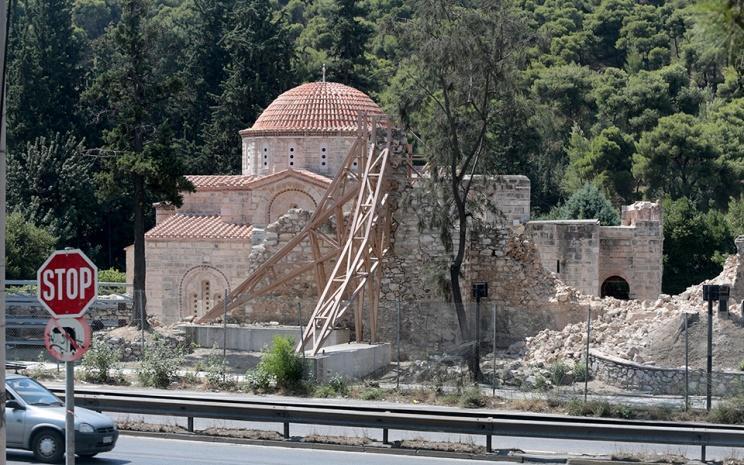 Οι εργασίες αποκατάστασης του Καθολικού έγιναν από τη διεύθυνση Αναστηλώσεων Βυζαντινών και Μεταβυζαντινών Μνημείων και οι εργασίες συντήρησης του