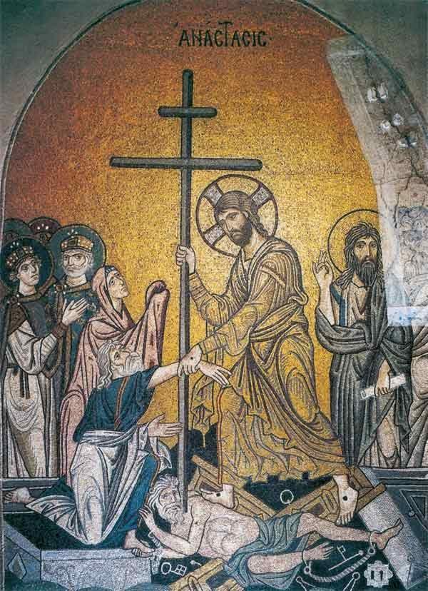 Έπειτα στον ανατολικό τοίχο της νότιας κεραίας είναι η σκηνή της Προσκύνησης των Μάγων(Εικ.2.36), όπου η Παναγία κάθεται σε χρυσό θρόνο και ακουμπά το πόδια της σε υποπόδιο.