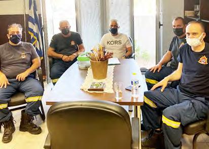 Λάζαρος Τσαβδαρίδης προκειμένου να εκφράσει τις θερμές του ευχαριστίες στον Διοικητή Π.Υ.
