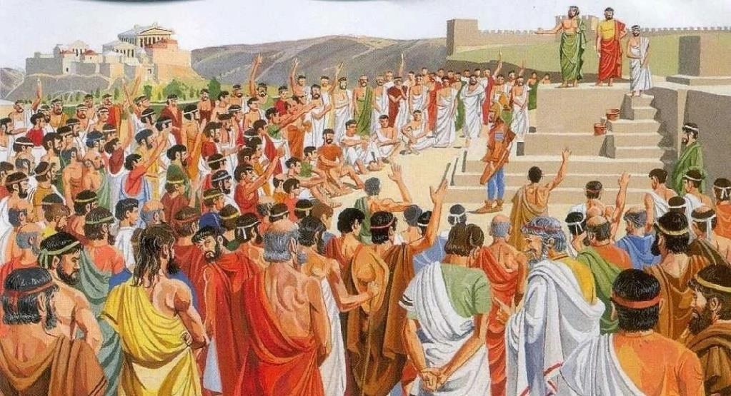 ΤΟ ΠΟΛΙΤΕΥΜΑ ΣΤΗΝ ΑΘΗΝΑ ο Άρειος Πάγος είχε την ευθύνη τήρησης των νόμων η Εκκλησία του Δήμου, που ήταν η συνέλευση όλων των πολιτών της