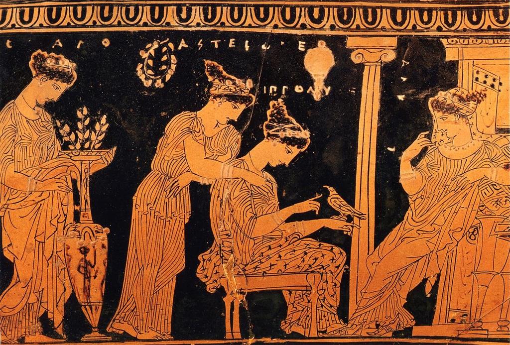 Σκηνή γάμου στην αρχαιότητα Ερυθρόμορφο αγγείο του «ζωγράφου της Ερέτριας» Πηγή εικόνας: