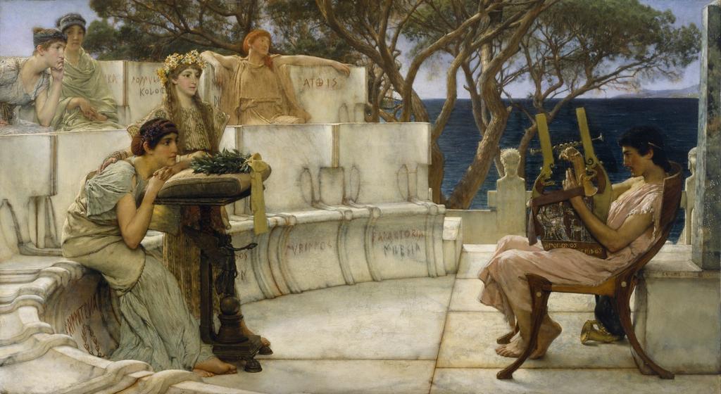 ΑΛΚΑΙΟΣ ΚΑΙ ΣΑΠΦΩ Πίνακας του Lawrence Alma-Tadema, 1881, Μουσείο Walters