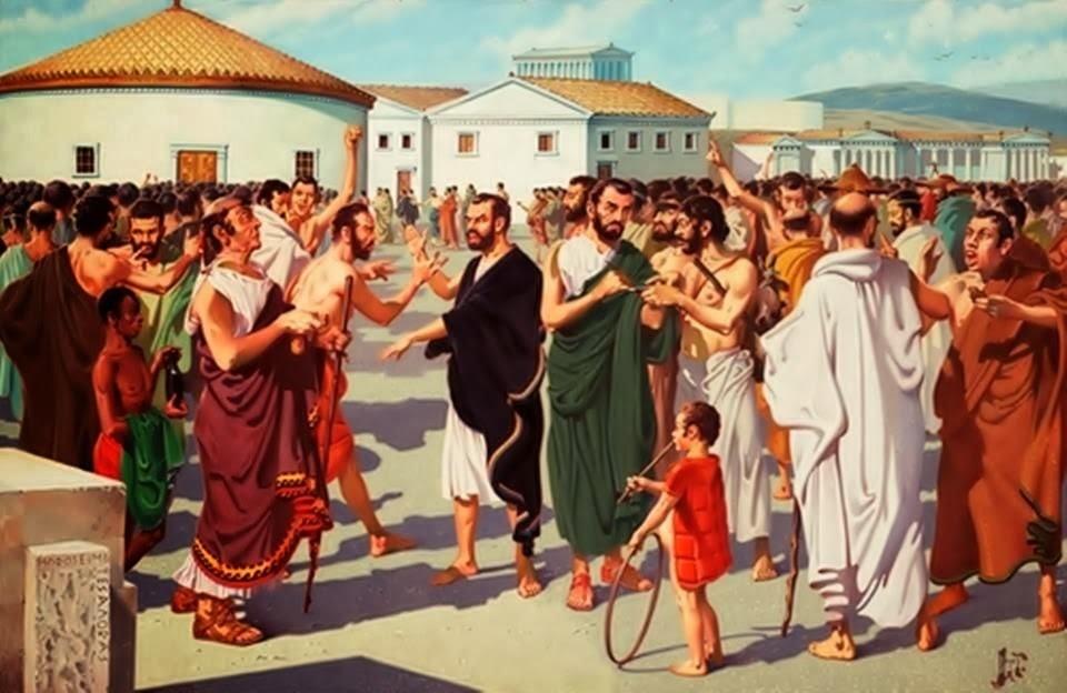 ΑΘΗΝΑΙΟΙ ΠΟΛΙΤΕΣ ΣΤΗΝ ΑΓΟΡΑ ΤΗΣ ΠΟΛΗΣ Πηγή εικόνας:
