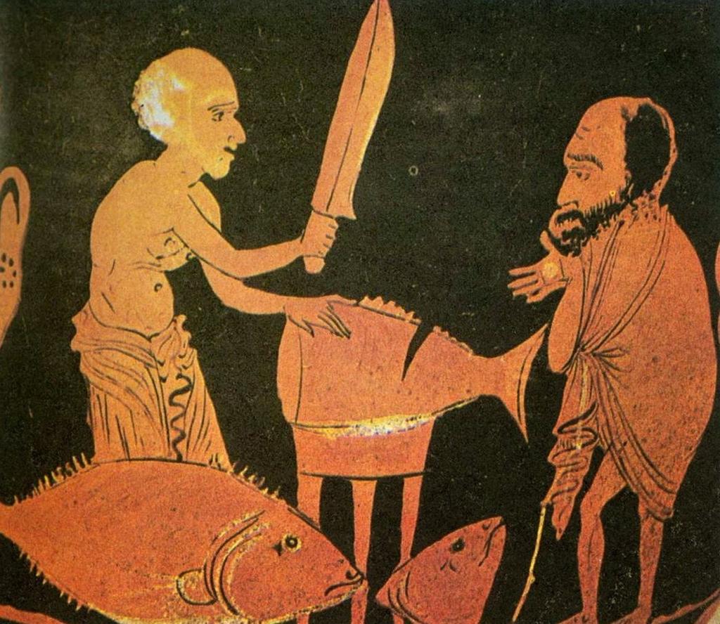 Ερυθρόμορφος κρατήρας με σκηνή από