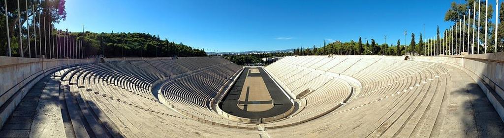 ΤΟ ΠΑΝΑΘΗΝΑÏΚΟ ΣΤΑΔΙΟ ΤΗΣ ΑΘΗΝΑΣ ΤΟ ΚΑΛΛΙΜΑΡΜΑΡΟ Εδώ τελούνταν στην αρχαιότητα οι αθλητικοί αγώνες των Παναθηναίων.