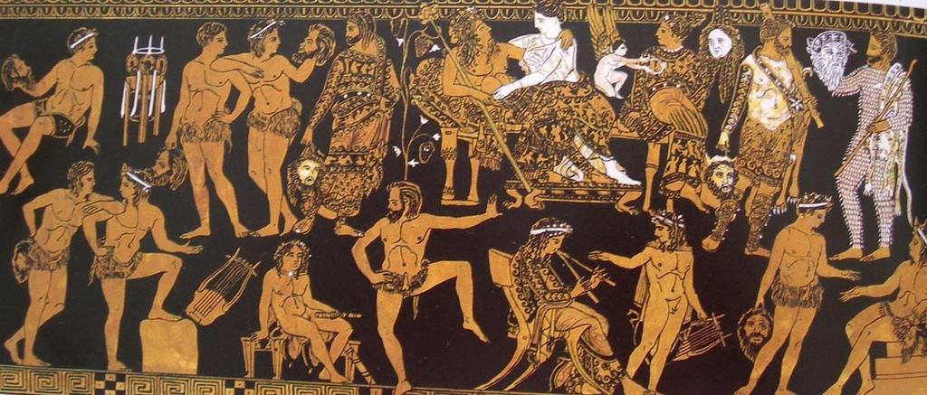 ΠΑΡΑΣΤΑΣΗ ΤΗΣ ΓΙΟΡΤΗΣ ΤΩΝ ΔΙΟΝΥΣΙΩΝ ΣΕ ΕΡΥΘΡΟΜΟΡΦΟ ΑΓΓΕΙΟ Πηγή