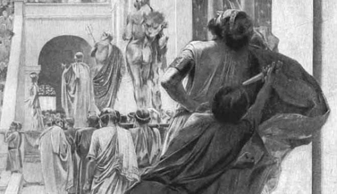 Ο Φίλιππος Β δολοφονήθηκε την ίδια χρονιά (337 π.χ.) στο θέατρο των Αιγών κατά την τελετή των γάμων της κόρης του Κλεοπάτρας με τον βασιλιά των Μολοσσών, από τον σωματοφύλακά του τον Παυσανία.