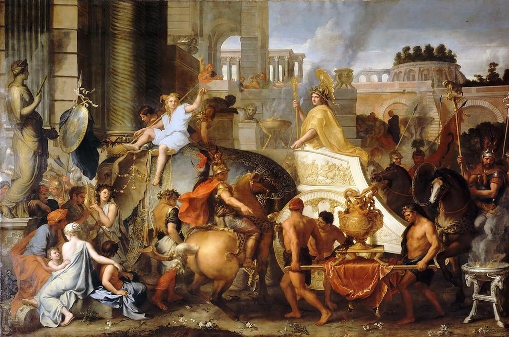 Η είσοδος του Αλεξάνδρου στη Βαβυλώνα Πίνακας του Charles