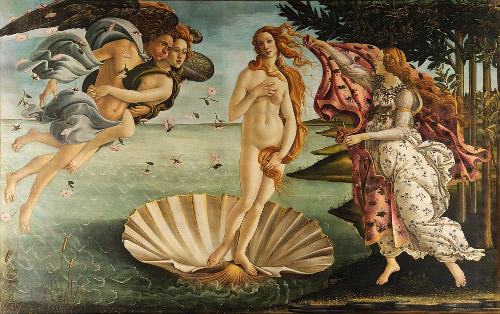 Η ΓΕΝΝΗΣΗ ΤΗΣ ΑΦΡΟΔΙΤΗΣ Πίνακας του Sandro Botticelli, 1485-86 Galleria degli Uffizi,