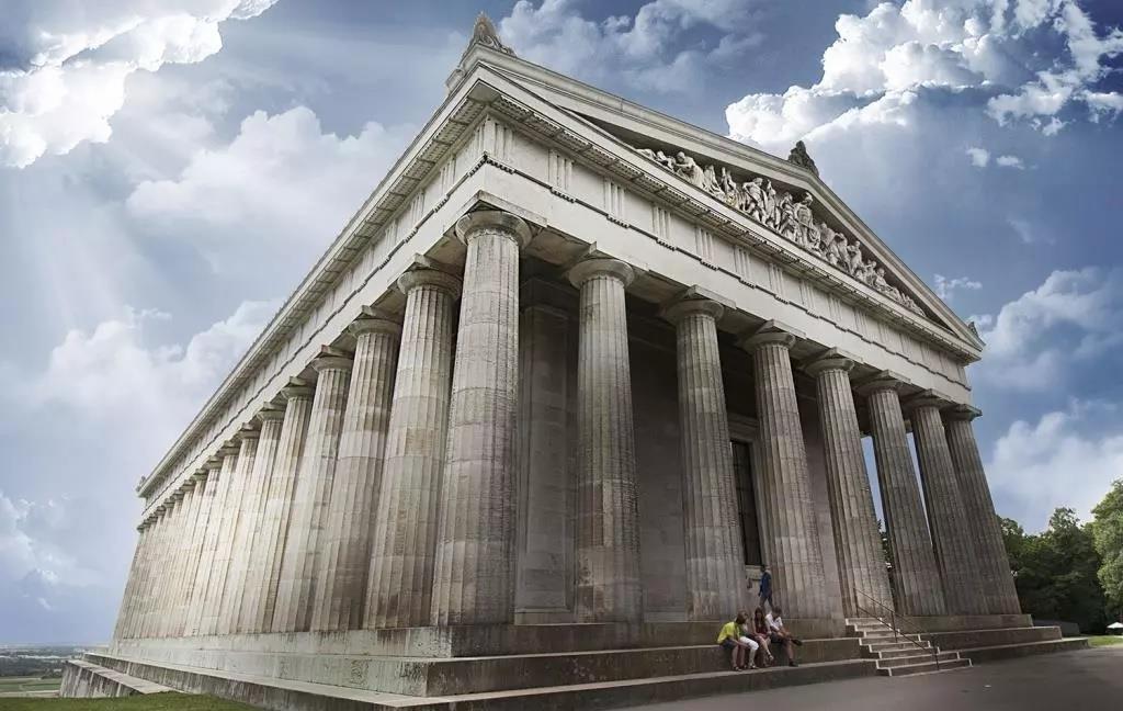 Walhalla στο Regensburg της Γερμανίας Ανέγερση 1831 έως 1842 Πηγή