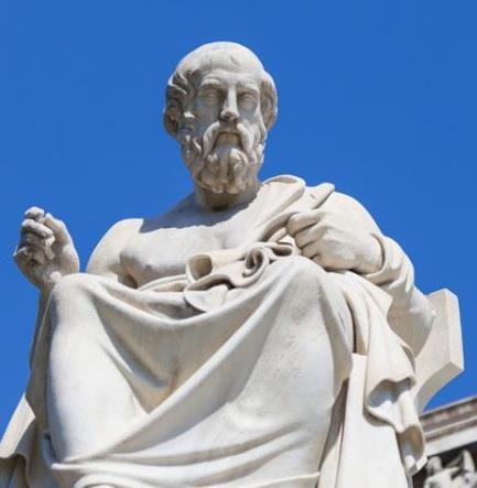 ΠΛΑΤΩΝΑΣ Ο Πλάτωνας συνέχισε την ηθική διδασκαλία του Σωκράτη και δίδασκε ότι υπάρχει μία ιδανική σφαίρα ζωής, όπου κυριαρχούν το καλό, το ωραίο