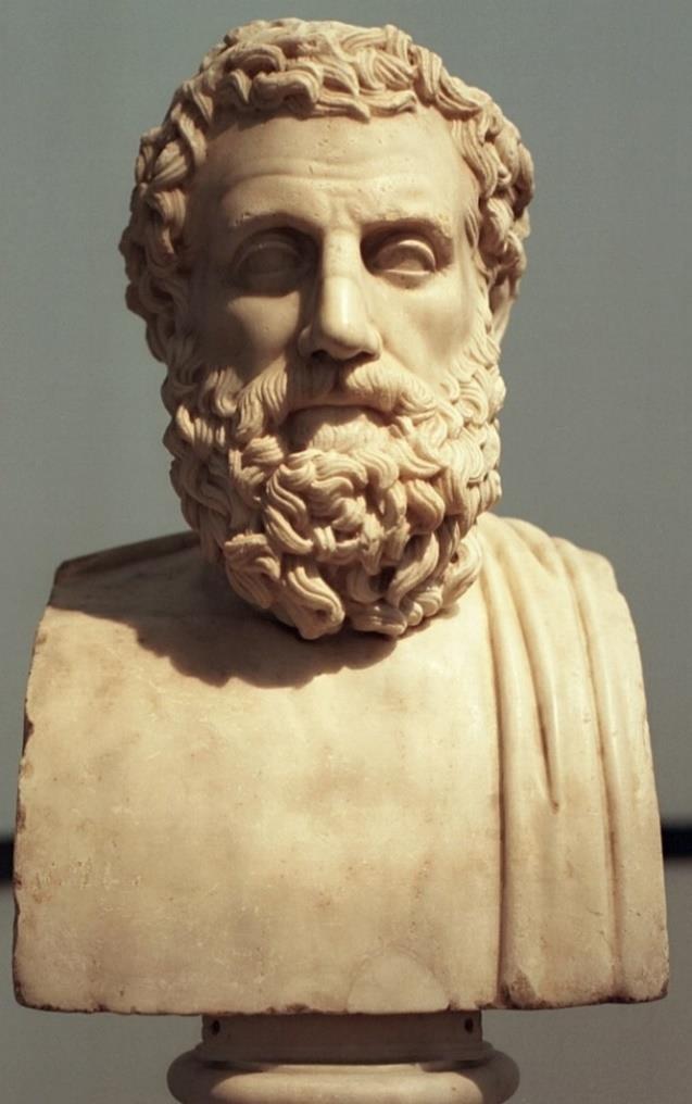 ΑΙΣΧΥΛΟΣ Ο Αισχύλος (525-456) παρουσίαζε στα έργα του τους ανθρώπους καλύτερους από όσο ήταν πραγματικά.