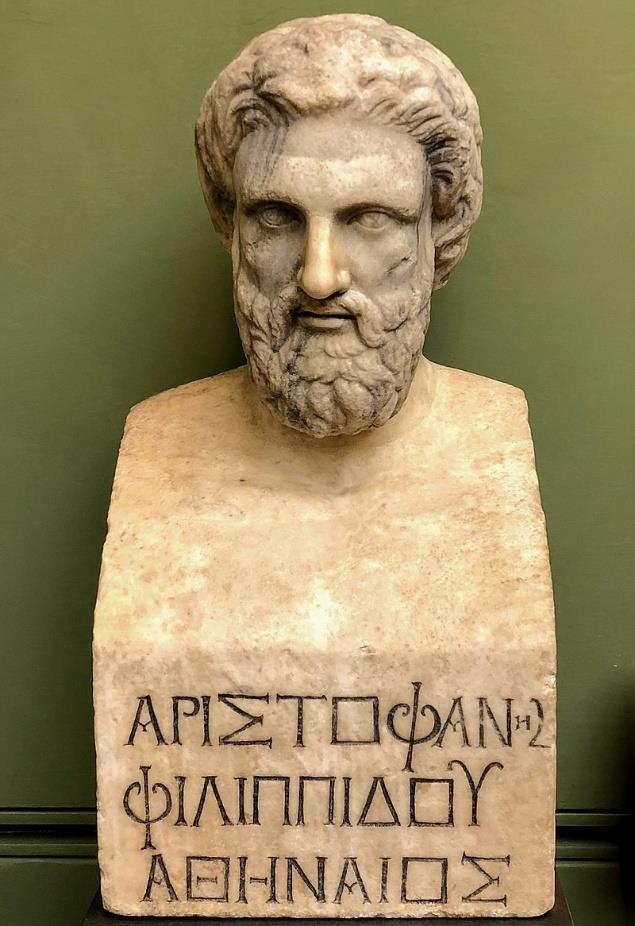 ΑΡΙΣΤΟΦΑΝΗΣ Ο Αριστοφάνης (445-386) σατίριζε την ζωή αλλά και τους πολιτικούς και τους ανθρώπους του πνεύματος της εποχής του με τόλμη, αθυροστομία και καυστικό λόγο.