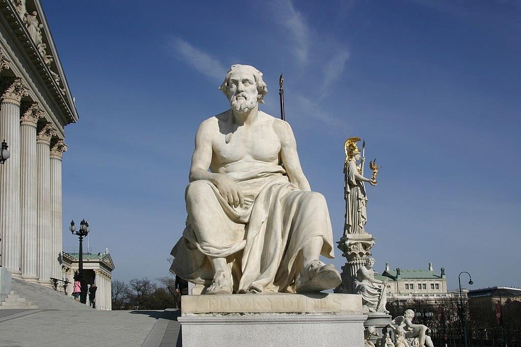 ΑΓΑΛΜΑ ΤΟΥ ΘΟΥΚΥΔΙΔΗ ΣΤΗΝ ΕΙΣΟΔΟ ΤΗΣ ΑΥΣΤΡΙΑΚΗΣ ΒΟΥΛΗΣ ΣΤΗ ΒΙΕΝΝΗ Πηγή εικόνας: