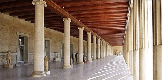 Το αρχιτεκτονικό σχέδιο μίας στοάς Πηγή εικόνας: https://commons.wikimedia.