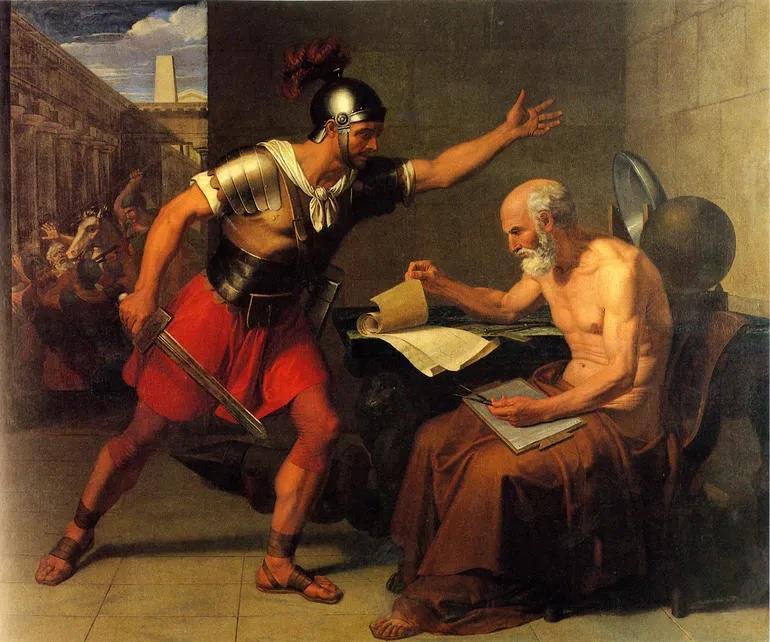 Ο θάνατος του Αρχιμήδη Πίνακας του D. Udine (1815) Πηγή εικόνας: https://www.