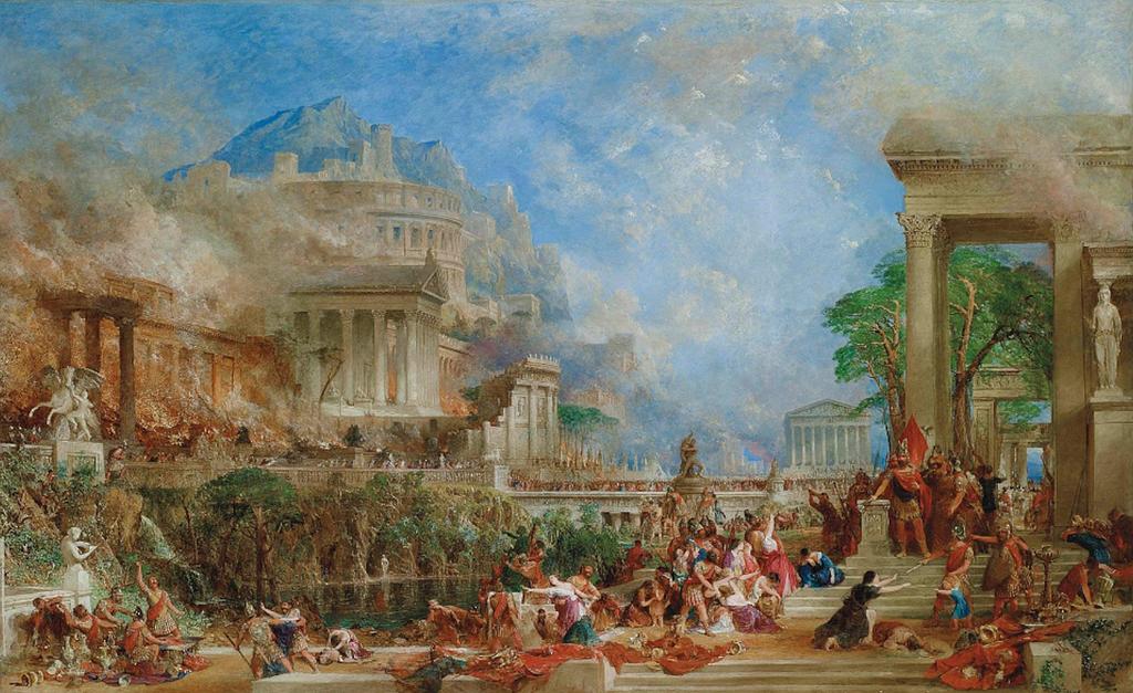 Η ΚΑΤΑΣΤΡΟΦΗ ΤΗΣ ΚΟΡΙΝΘΟΥ Πίνακας του Thomas Allom, 1872 Πηγή