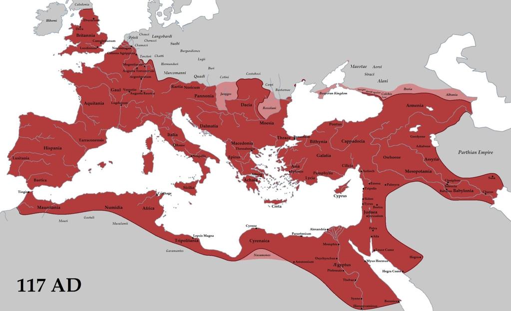 Η ΕΚΤΑΣΗ ΤΗΣ ΡΩΜΑΪΚΗΣ ΑΥΤΟΚΡΑΤΟΡΙΑΣ ΤΟ ΕΤΟΣ ΘΑΝΑΤΟΥ ΤΟΥ ΤΡΑΪΑΝΟΥ Πηγή εικόνας: