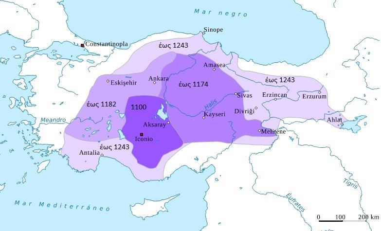 Το σουλτανάτο του Ρουμ και οι επεκτάσεις του από το 1100 έως το 1243