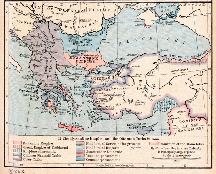 Το Βυζάντιο το 1355: Μυστράς, Θεσσαλονίκη, Ανατολική Μακεδονία και Θράκη