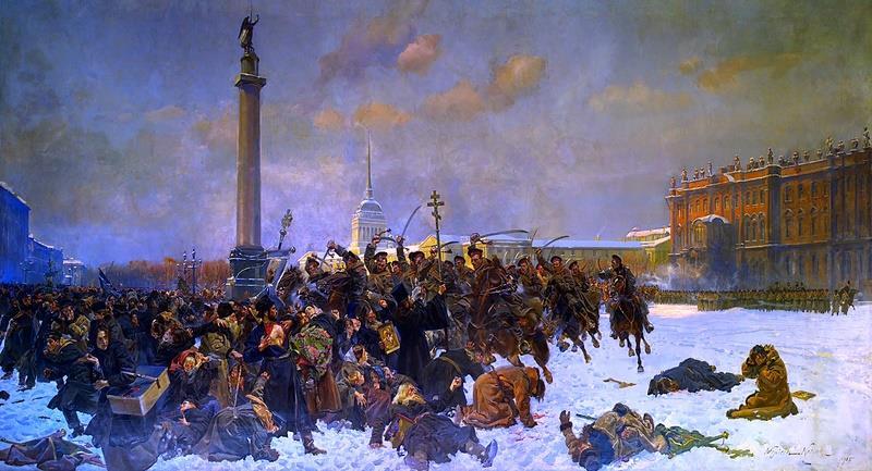 «Η ματωμένη Κυριακή» του 1905 Πίνακας του Wojciech Kossak, 1905 Πηγή εικόνας:
