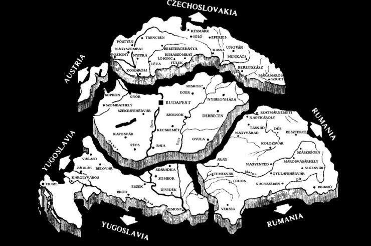 Οι εδαφικές απώλειες της Ουγγαρίας προς τις γειτονικές της χώρες Πηγή εικόνας: