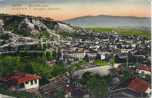 Το Αϊδίνι με την ελληνική συνοικία του σε καρτ-ποστάλ εποχής Πηγή