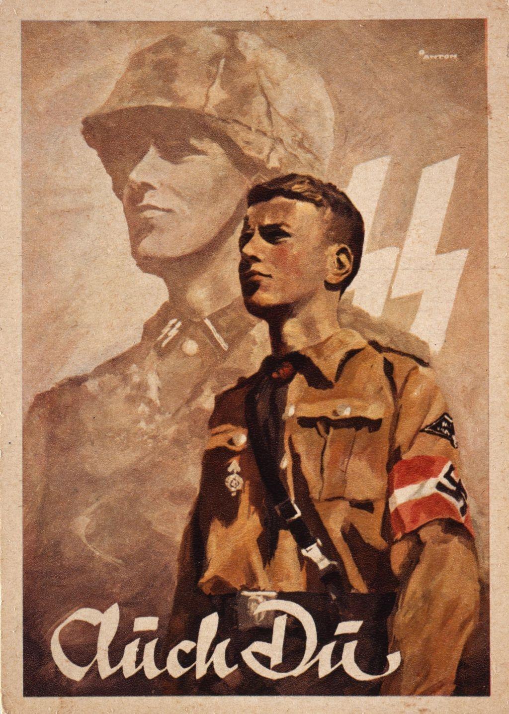 Προπαγανδιστική καρτ ποστάλ για την ναζιστική νεολαία 1943 Πηγή εικόνας: