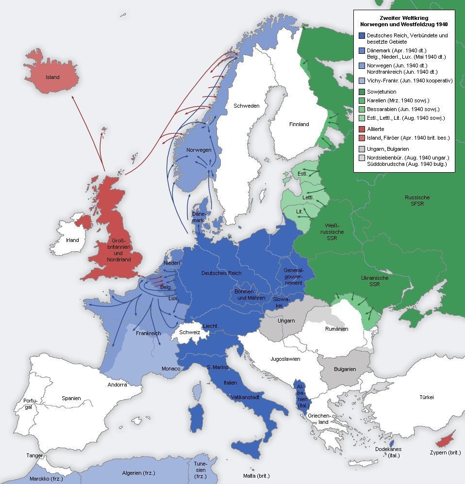 Η Ευρώπη το καλοκαίρι του 1940 Πηγή αρχικής