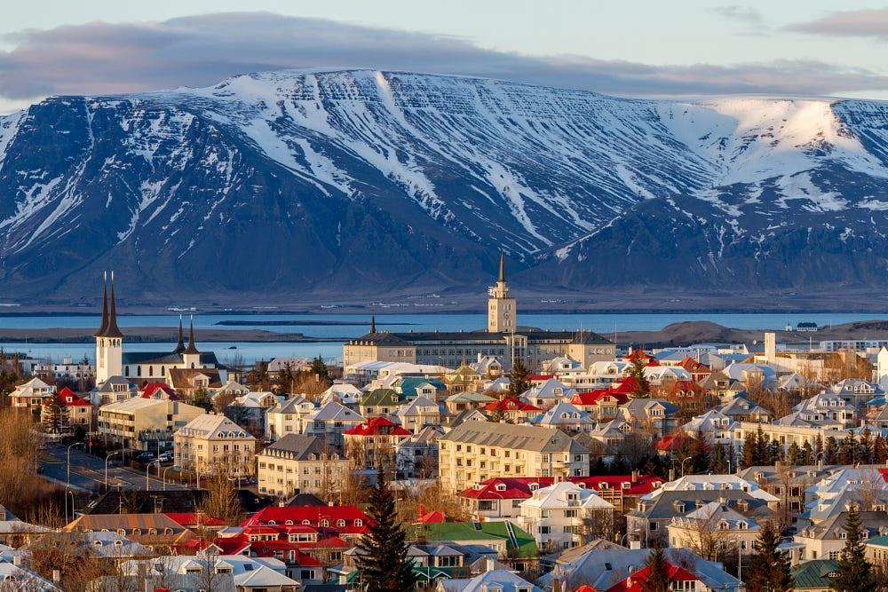Η πρωτεύουσα της Ισλανδίας Ρέικιαβικ Πηγή εικόνας: