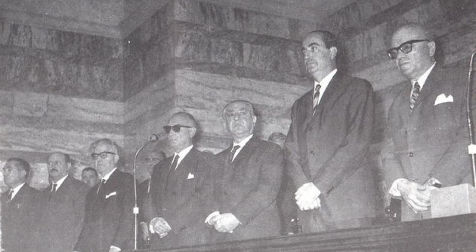 Από την ορκωμοσία της κυβέρνησης Νόβα το 1965 Πηγή